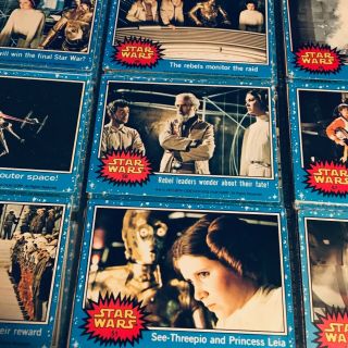 Vintage Star Wars | Complete Set Of Trading Cards 1977 | Topps Blue Series 1 - 66