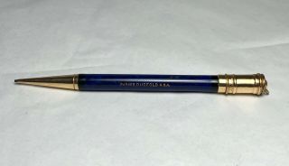 Parker Duofold Lady Lapis Blue Vintage Propelling Pencil 1920 
