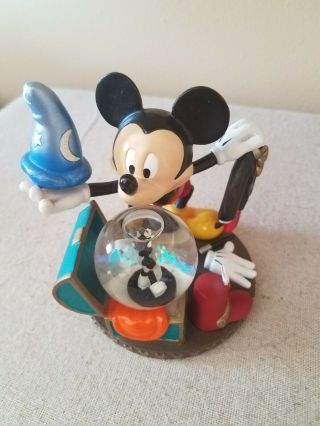Disney Mickey Mouse Mini Snow Globe Theater Trunk Costumes Steamboat Willie