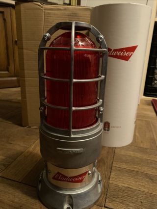 Budweiser Goal Red Light Horn - Nhl Bought 2nd Version All Metal
