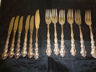 Oneida Community Modern Baroque Silverplate Forks & Butter Knives