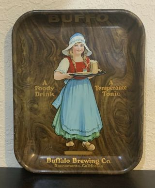 Buffalo Brewing Beer Tray,  Sacramento Ca