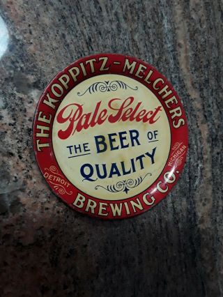 The Koppitz Melchers Brewing Co.  Beer Tip Tray Detroit Michigan