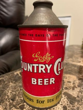 Vintage Goetz Country Club Beer Cone Top Can St.  Joseph Missouri