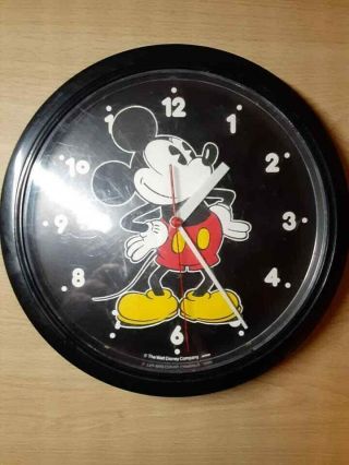 Walt Disney Mickey Mouse Wall Clock Lorus Quartz
