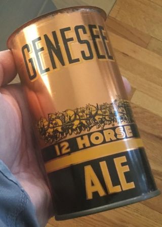 Old Genesee 12 Horse Ale Beer Can Opening Instructions Keglined Rochester Ny