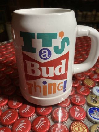 Rare Budweiser It’s A Bud Thing Stein