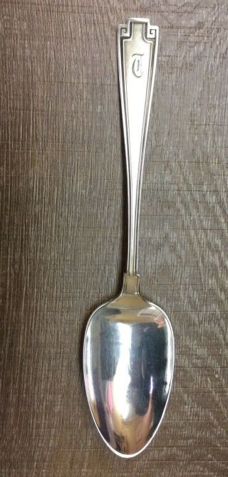 Sterling Gorham Etruscan Serving Spoon - 8 3/8 "