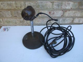 Vintage Turner Bullet Microphone With Stand