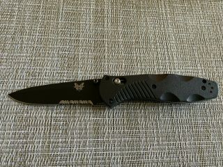 Benchmade 580sbk Osborne Barrage Spring Assisted Knife Axis Lock Serrated