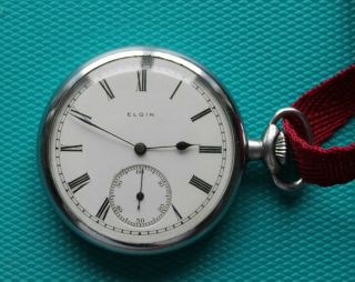Vintage Elgin Pocket Watch Grade 301 7 Jewel 12s Circa 1915