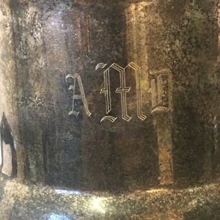Vintage Silver Plate Champagne Wine Cooler Ice Bucket Trophy With Initials. 3