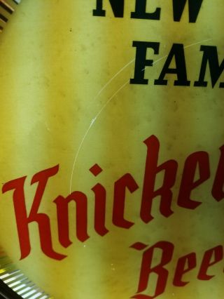 (VTG) 1950s Knickerbocker Beer motion moving kaleidoscope Sign NY Jacob Ruppert 3