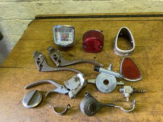 Joblot Vintage Auto Cycle Parts Speedo Bsa James Villiers Barn Find Project