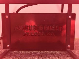 Vintage 1986 Authentic Advertising Budweiser Beer Bowtie Neon Bar Sign 4