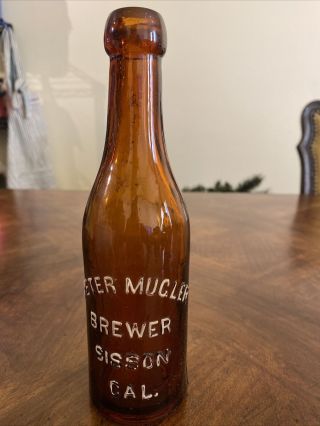 Old Sisson California Beer Bottle Peter Mugler Brewery