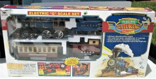Electric Rail King By Bright Vintage G Scale Train Toy Model Set -
