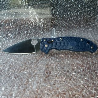 Spyderco Manix 2 Lever Lock Knife Dark Blue Frn Handle S110v C101pdbl2 S/h