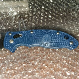 Spyderco Manix 2 Lever Lock Knife Dark Blue FRN Handle S110V C101PDBL2 S/H 3