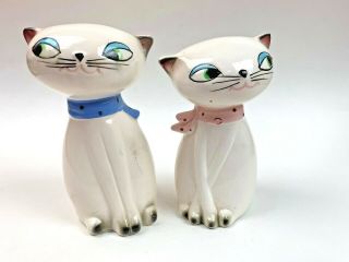 Vintage Holt Howard Cozy Kittens Salt And Pepper Shakers Siamese Cats Fw 34