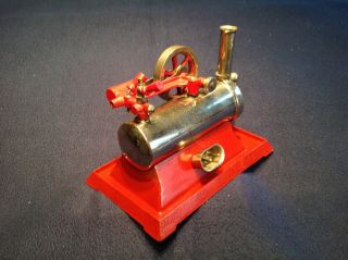 VINTAGE EMPIRE B30 METAL WARE CORP.  ELECTRIC STEAM ENGINE WITH BOILER 1920 ' s 2