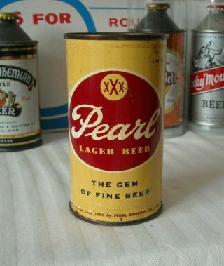 Pearl Lager Flat Top Beer Can - Unlisted Version