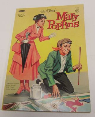 Rare Vintage 1964 Whitman/ Walt Disney’s Mary Poppin’s Coloring Book