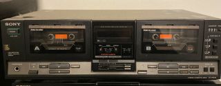 Vtg Sony Tc - W530 Dolby Stereo Dual Cassette Deck Player Recorder