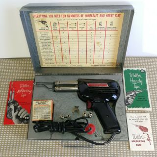Weller Soldering Iron (8250ak Kit) W/ D - 550 Dual Heat Gun 200/275w 120v Vintage