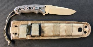 Hogue Ex - F01 Tactical Fixed Blade Knife 35173 10 1/2 " Overall.  5 1/2 " A2 Tool St