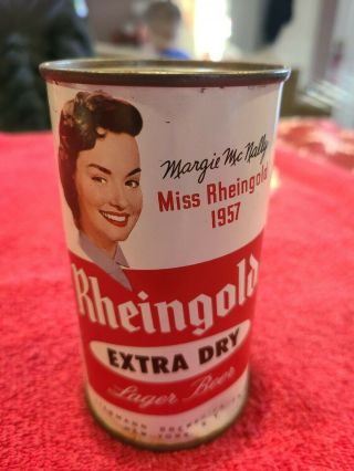 Vintage Miss Rheingold 1957 Beer Can