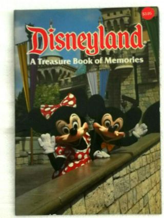 Disneyland A Treasure Book Of Memories Paperback Booklet Souvenir (1987)