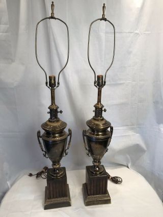 Vintage Pair Frederick Cooper Hollywood Regencylamps - 42” Tall