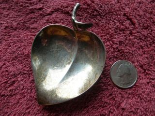 Vintage Tiffany & Co Makers Sterling Silver Leaf Footed Candy Dish 37 Grams