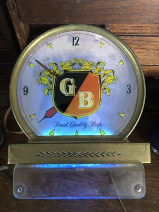 1950s Griesedieck Bros Beer Lighted Sign And Clock