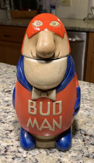 Vintage 1975 Cs - 1 Bud Man Beer Stein Ceramarte Madein Brazil
