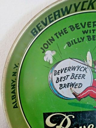 30s BILLY BEAVER Beverwyck Breweries Beer Tray Albany NY JOIN THE PARADE 2
