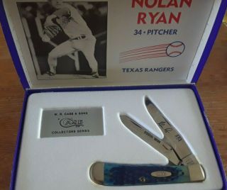 Limited Edition Case Nolan Ryan 300th Win Commemorative Knife 1 Of 300 Xx