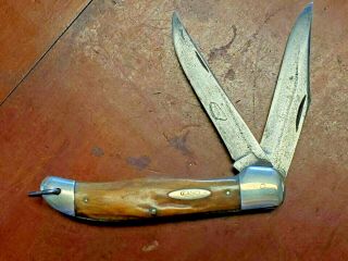 Large Early Bone Handled Case Knife - Pre - 1950 Era