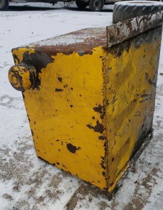 Vintage Dozer Crawler Side Mounted Hydraulic Tank with cap complete tractor 3