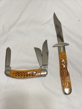 Case Xx Cheetah And Tony Bose Sowbelly - 2 Knives