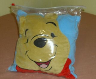Winnie The Pooh Pillow Blue 3d 12 " X 12 "