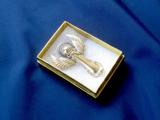 • International Silver Joan Of Arc Sterling Angel Pin / Pendant / Brooch