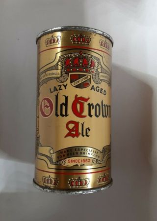 Real Old Crown Ale,  " Lazy Aged ",  Flat Top Can,  Usbc 104 - 39,  Lilek 588