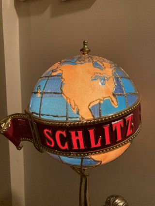 Schlitz Beer Lady Lamp Light Globe 46” and Instructions 5