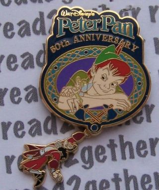 Disney Pin WDW Peter Pan 50th Anniversary Dangle 2