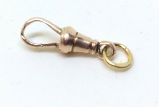 Antique Victorian Solid 9ct Gold Dog Clip Clasp For Albert Muff Chains 2