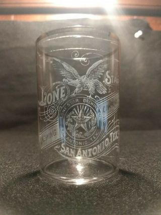 Texas Pre Prohibition Lone Star Brewery Co.  Beer Glass