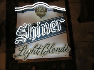 Shiner Light Blonde Neon Bar Sign