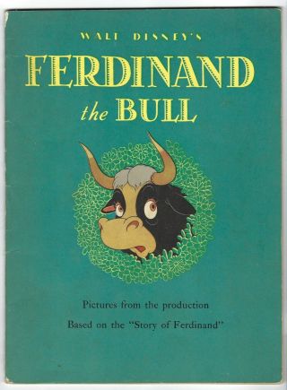Ferdinand The Bull Walt Disney Pictures From The Production Movie Book 1938